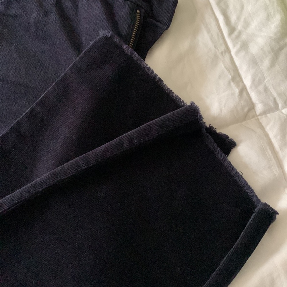 Talbot navy blue corduroy slim leg pants - Picture 3 of 6